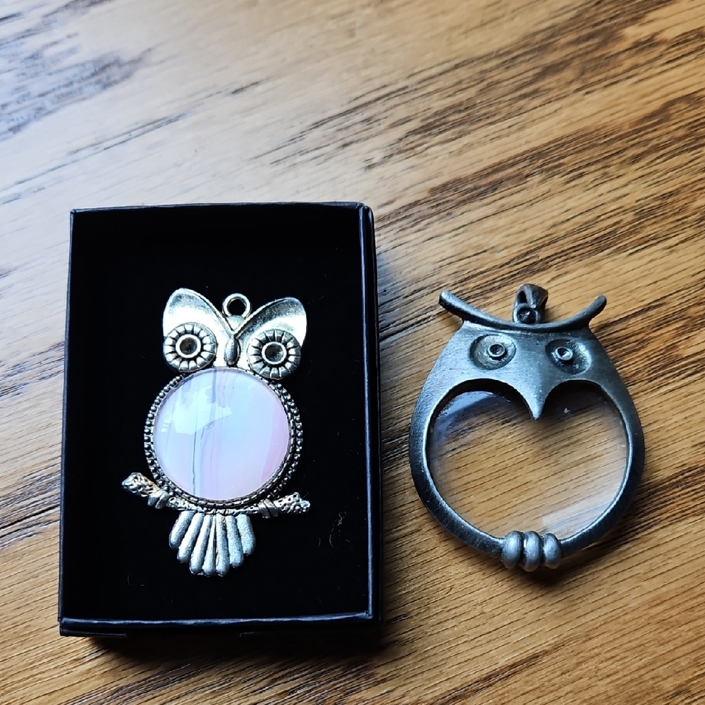 Two Owl Pendants
